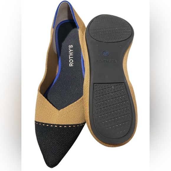 Rothy's Women's Tan and Black Flats - Picture 5 of 5